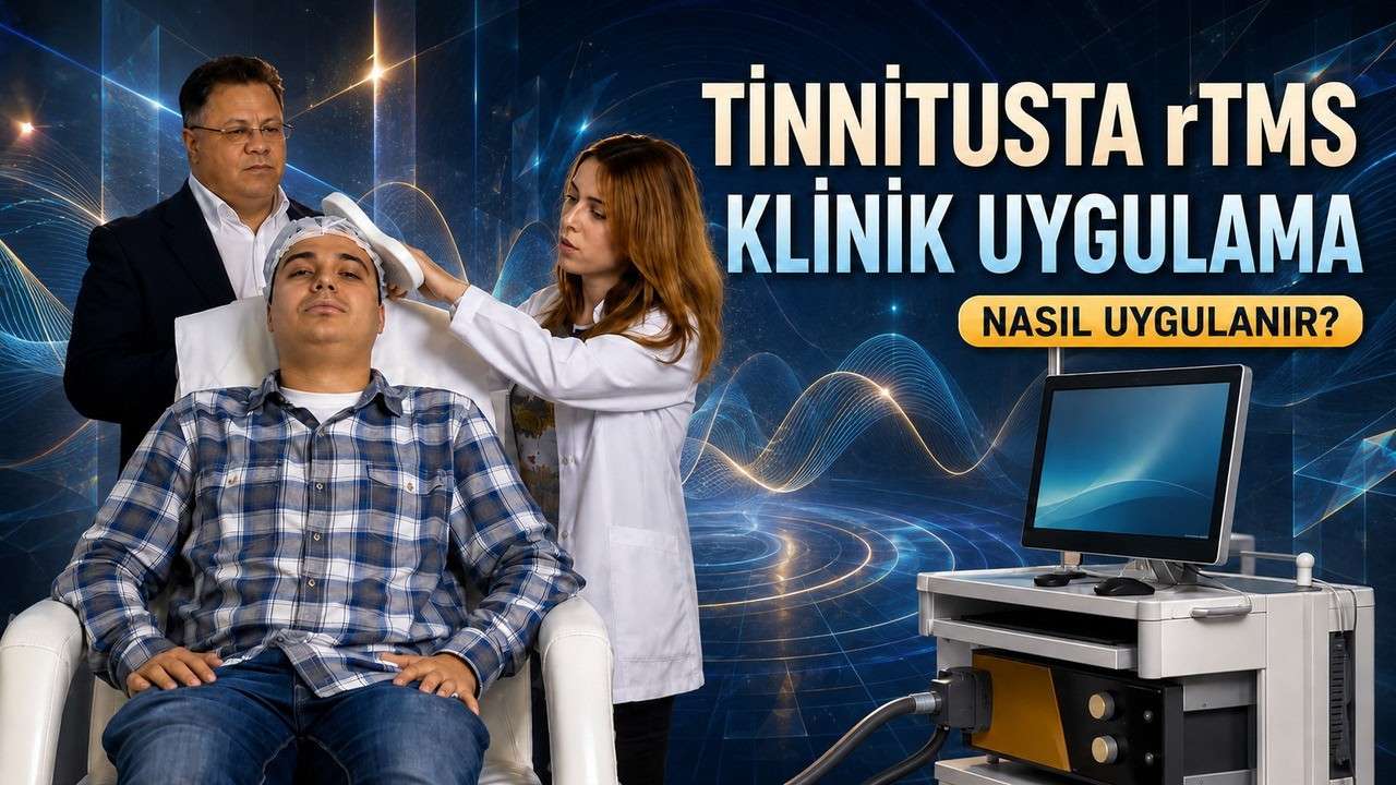 tinnitus,kulak çınlaması,rTMS,tinnitus rTMS,kulak çınlamasında rTMS,rTMS nasıl uygulanır,TMS uygulaması,rTMS klinik uygulama,rTMS cihazı,TMS seansı,transkraniyal manyetik stimülasyon,tekrarlayıcı transkraniyal manyetik stimülasyon,noninvazi