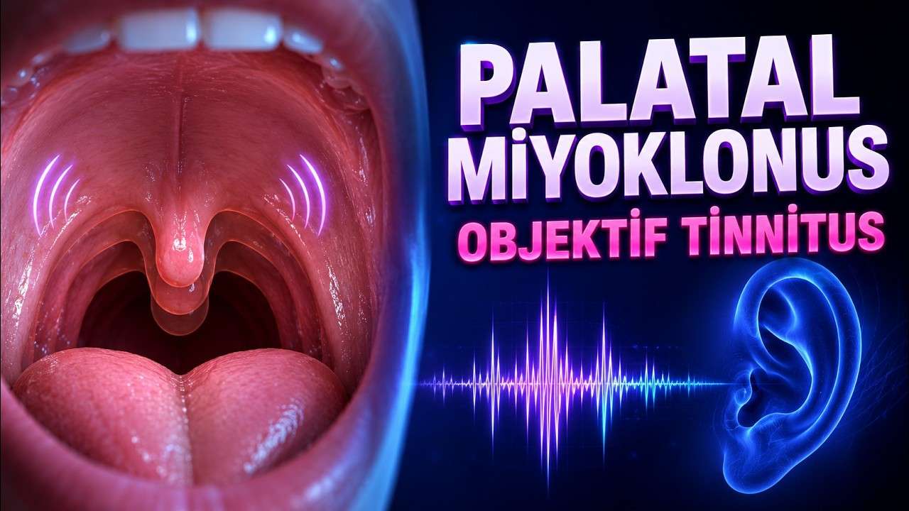 palatal miyoklonus,palatal myoclonus,palatal tremor,objektif tinnitus,objektif kulak çınlaması,kulakta tık tık sesi,kulakta tıklama,damakta ritmik hareket,küçük dil hareketi,yumuşak damak kasılması,istemsiz damak hareketi,tensor veli palatini,